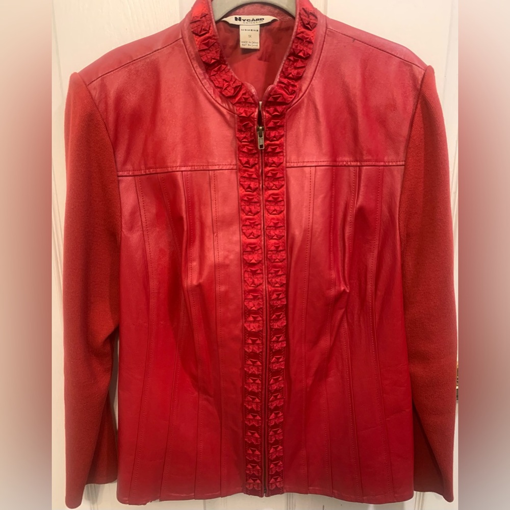 Vintage NVGard Women’s Ref Leather 1x Jacket.         1506